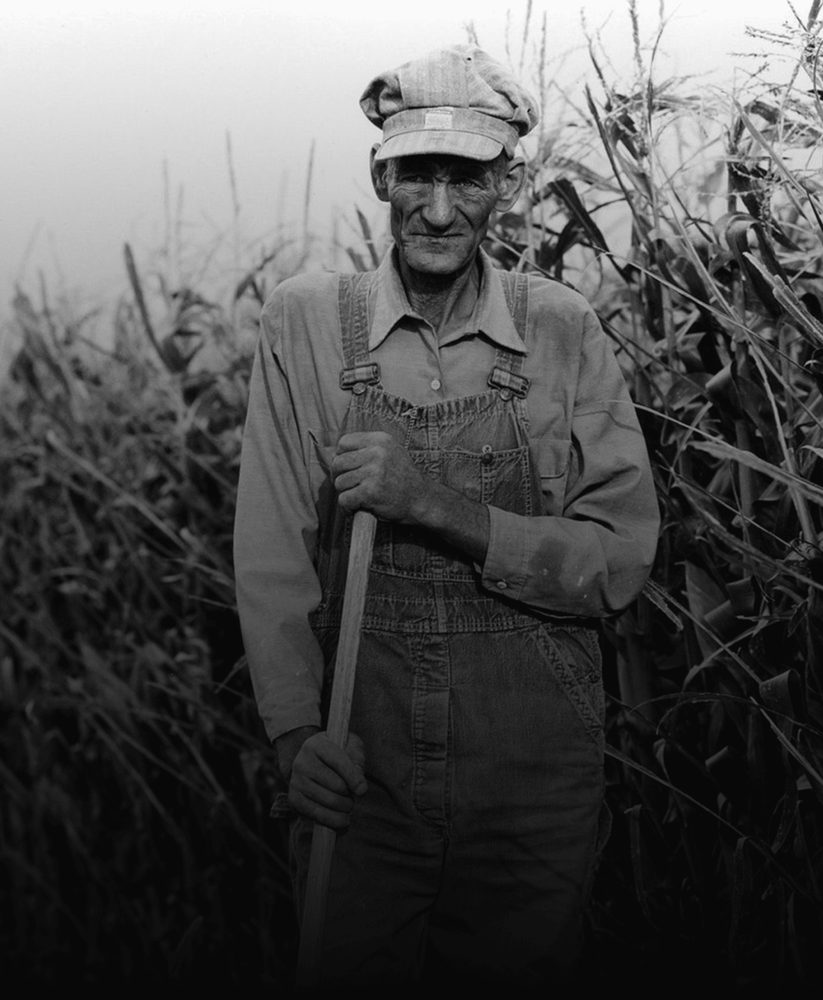 Faded black-and-white scan of the same portrait